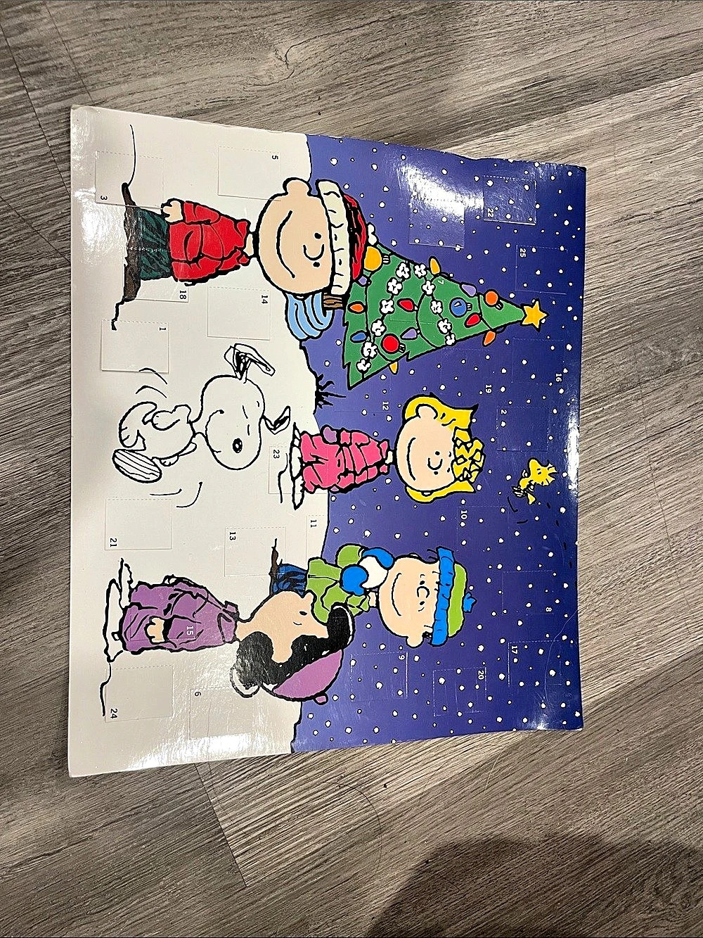 Peanuts Christmas Paper calendar
